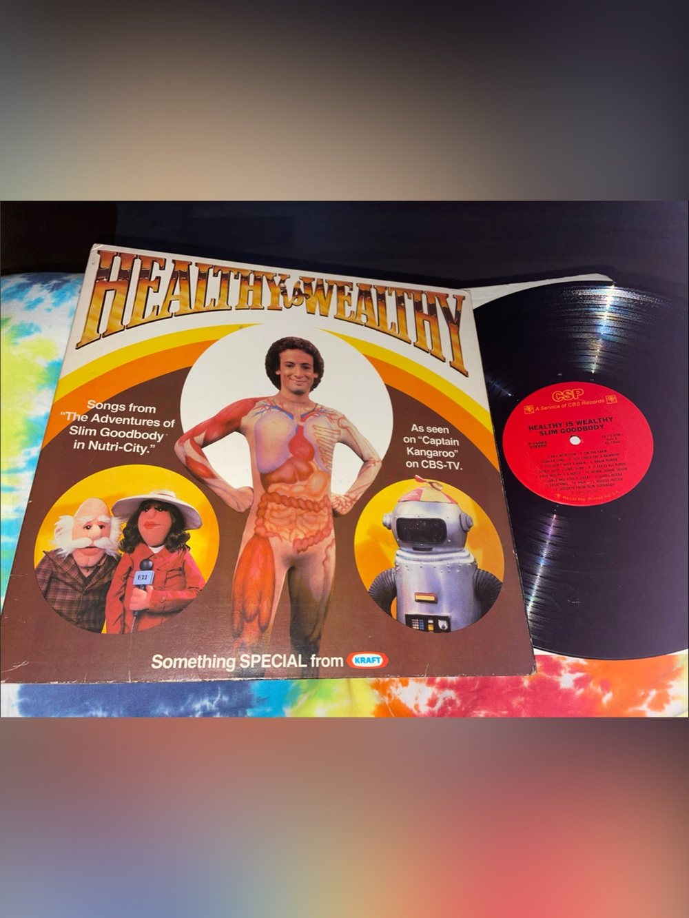Healthy & Wealthy Vinyl Record - Brown Cover with Red Label